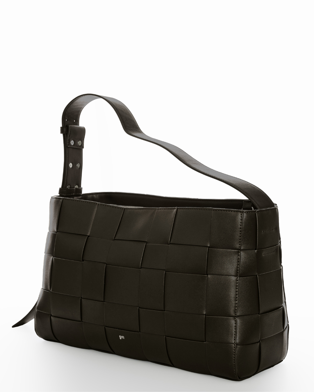 Large Woven Frame Bag in Espresso