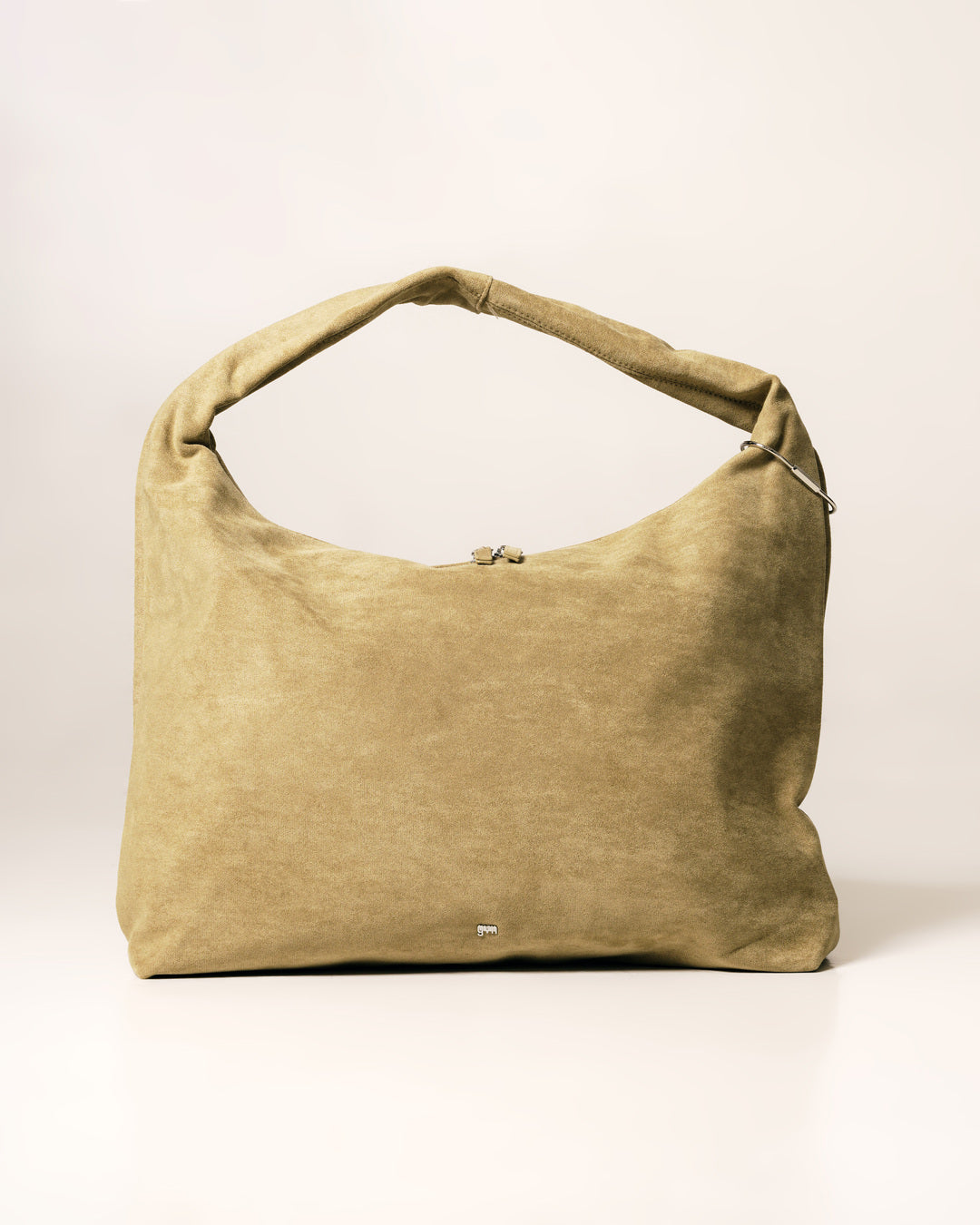 [ON HAND] Large Hobo Bag in Suede Khaki