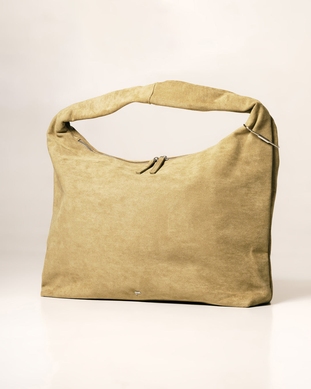 [ON HAND] Large Hobo Bag in Suede Khaki