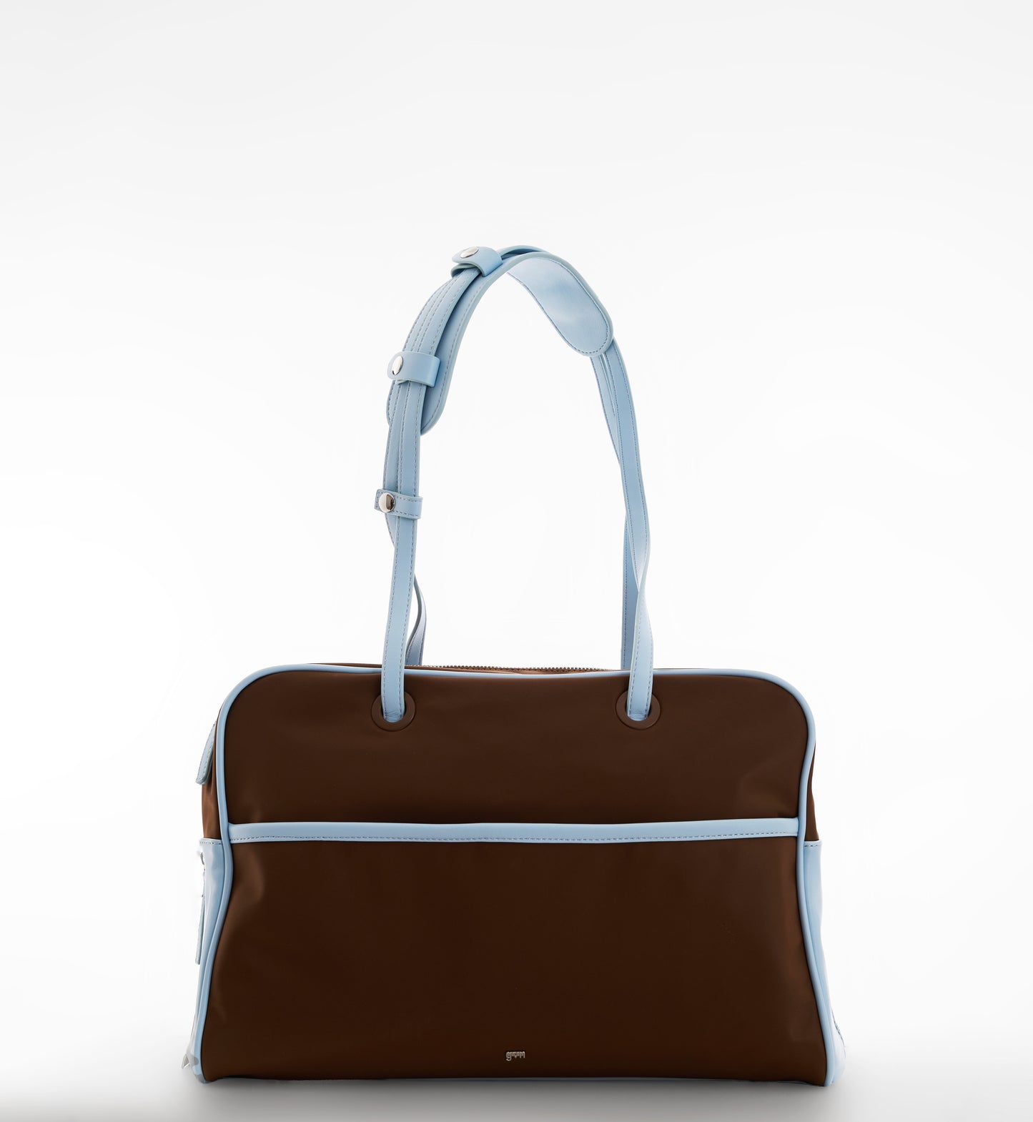 [ON HAND] Large Nylon Bowler Bag in Slate