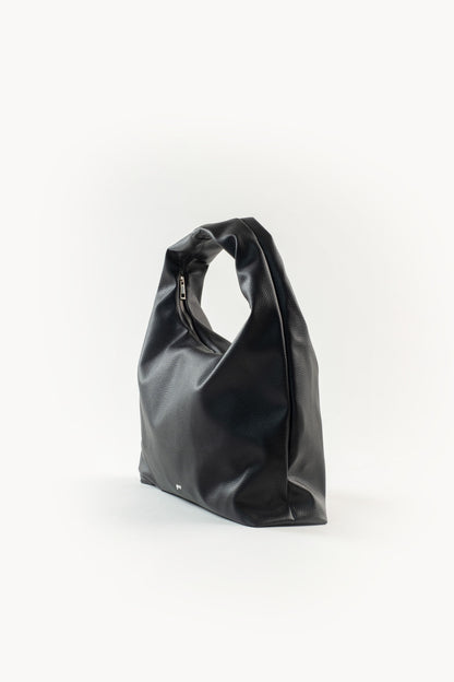 [PRE-ORDER] Large Hobo Bag in Charcoal (Heavy Pebbled)