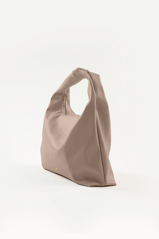 [PRE-ORDER] Large Hobo Bag in Taupe (Heavy Pebbled)