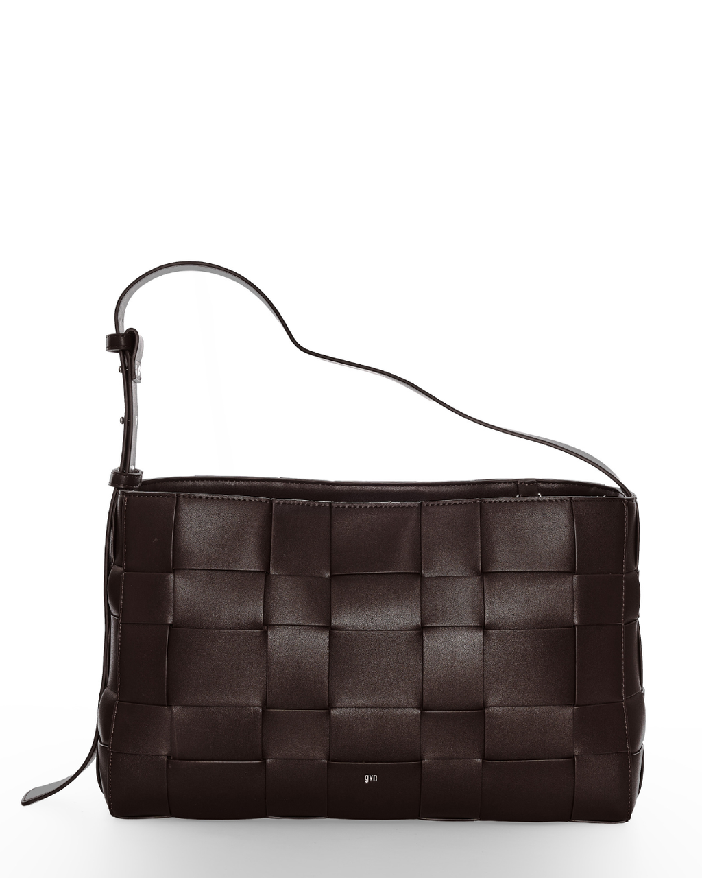 Large Woven Frame Bag in Espresso