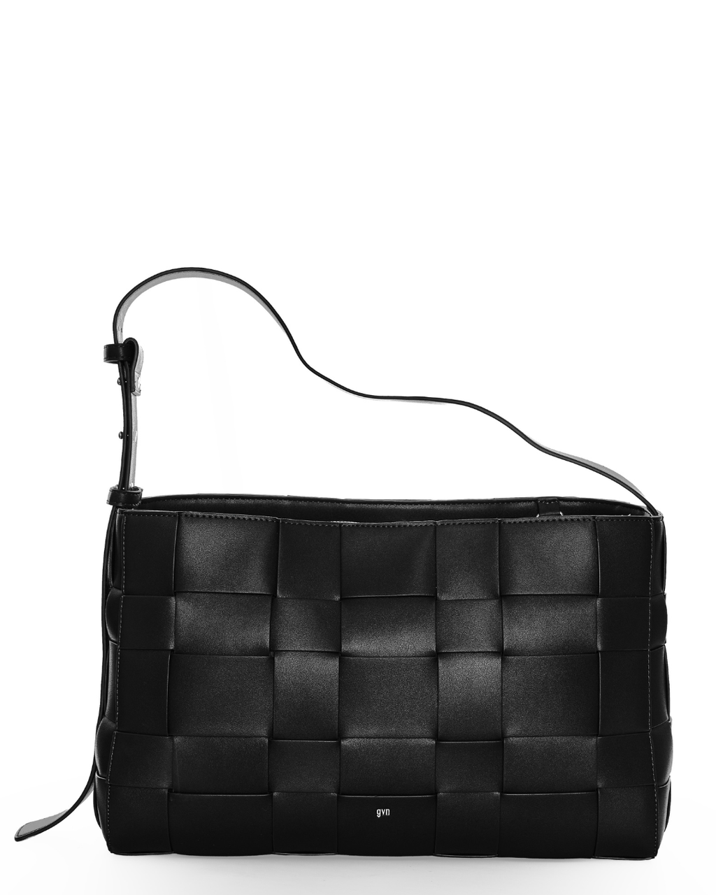 Large Woven Frame Bag in Charcoal
