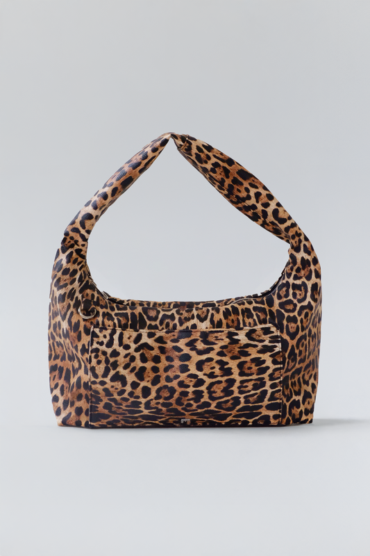 [PRE-ORDER] Medium Hobo Bag in Leopard Print