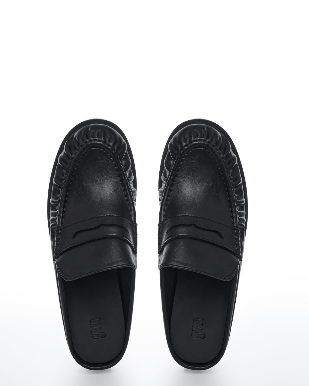 Loafer Mules in Charcoal