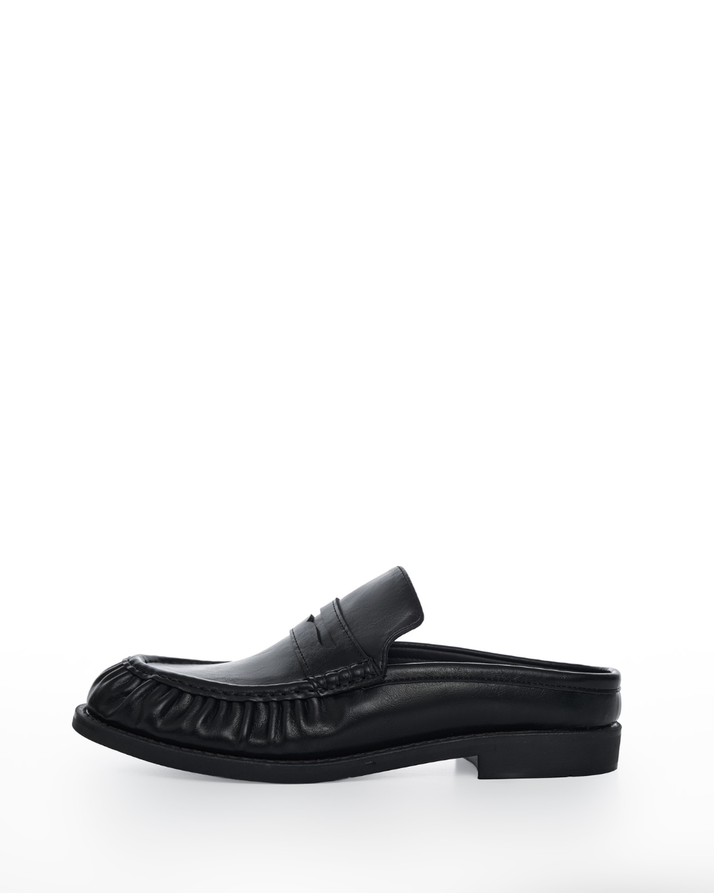 Loafer Mules in Charcoal