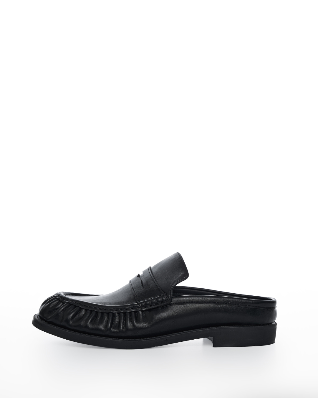 Loafer Mules in Charcoal