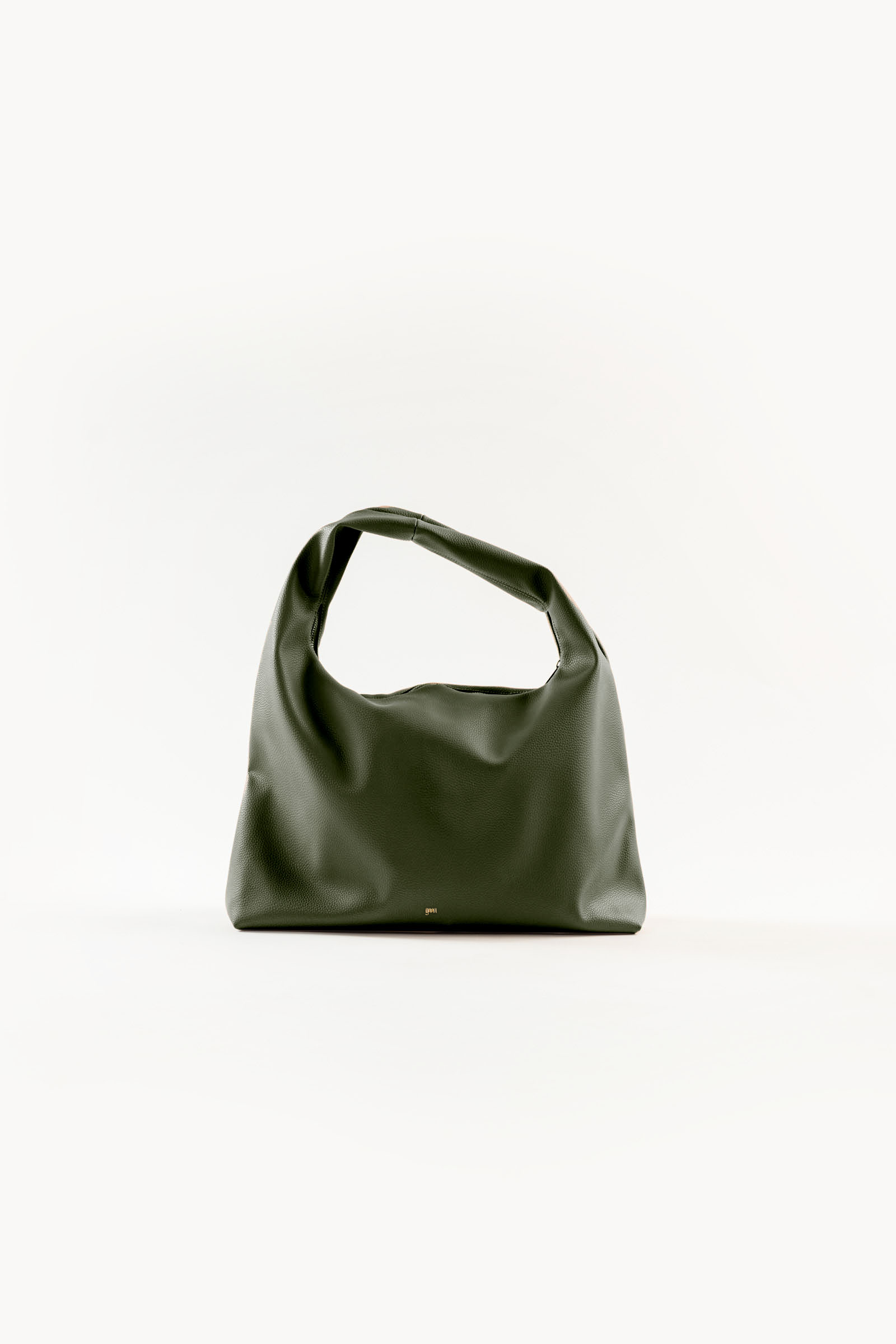 Large Hobo Bag in Moss (Heavy Pebbled)