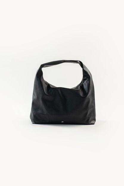 [PRE-ORDER] Large Hobo Bag in Charcoal (Heavy Pebbled)