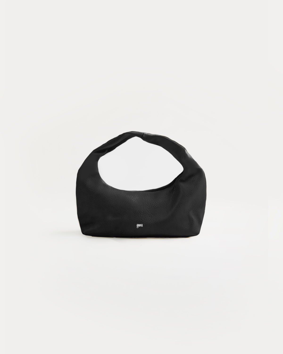 Mini Hobo Bag in Charcoal (Heavy Pebbled)