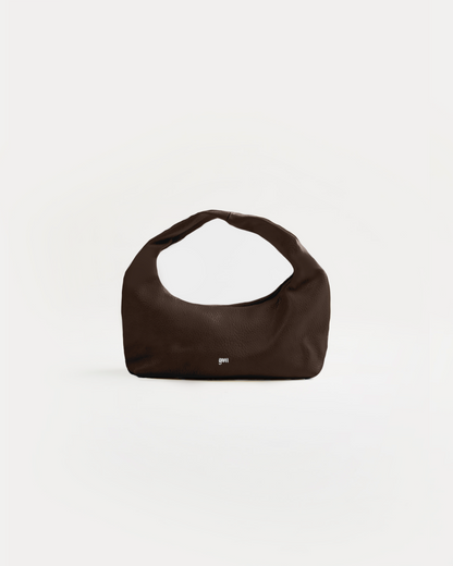 [ON HAND] Mini Hobo Bag in Espresso (Heavy Pebbled)