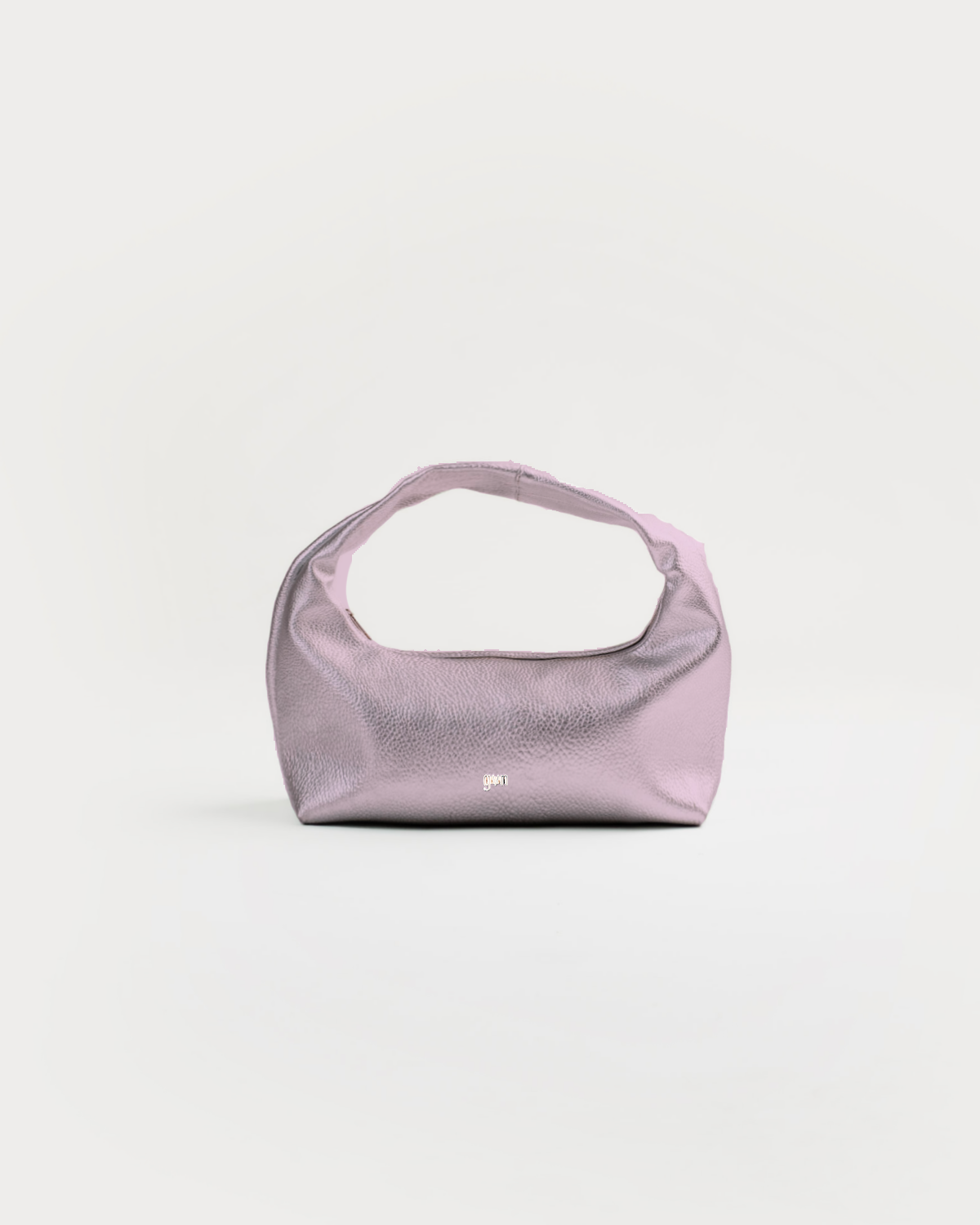 Mini Hobo Bag in Metallic Pink (Heavy Pebbled)