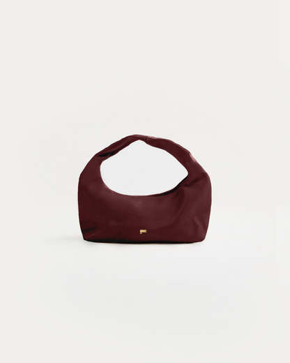 [ON HAND] Mini Hobo Bag in Oxblood (Light Pebbled)