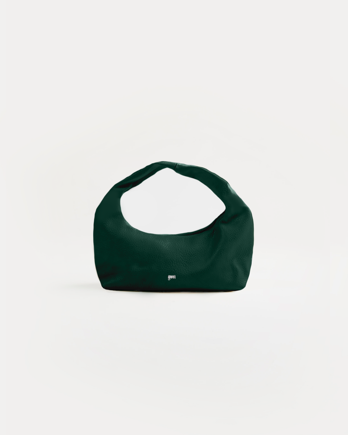 Mini Hobo Bag in Pine Green (Light Pebbled)