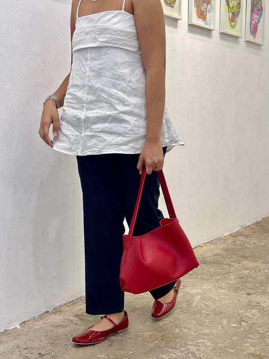 Medium Micro Bag in Maroon (On Hand)