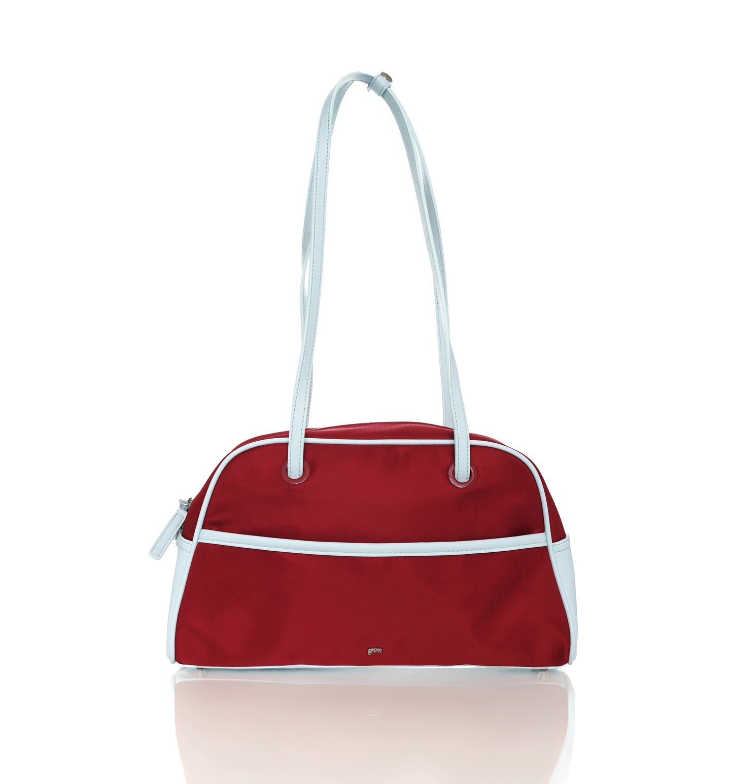 [PRE ORDER] Medium Nylon Bowler Bag in Currant