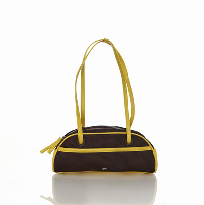 [ON HAND] Small Nylon Bowler Bag in Honeycomb