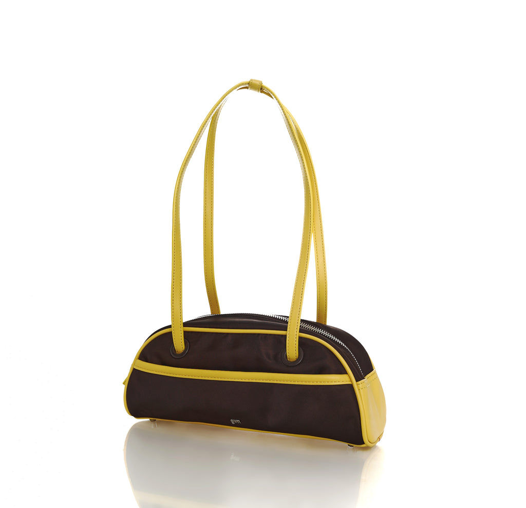 Small Nylon Bowler Bag in Honeycomb