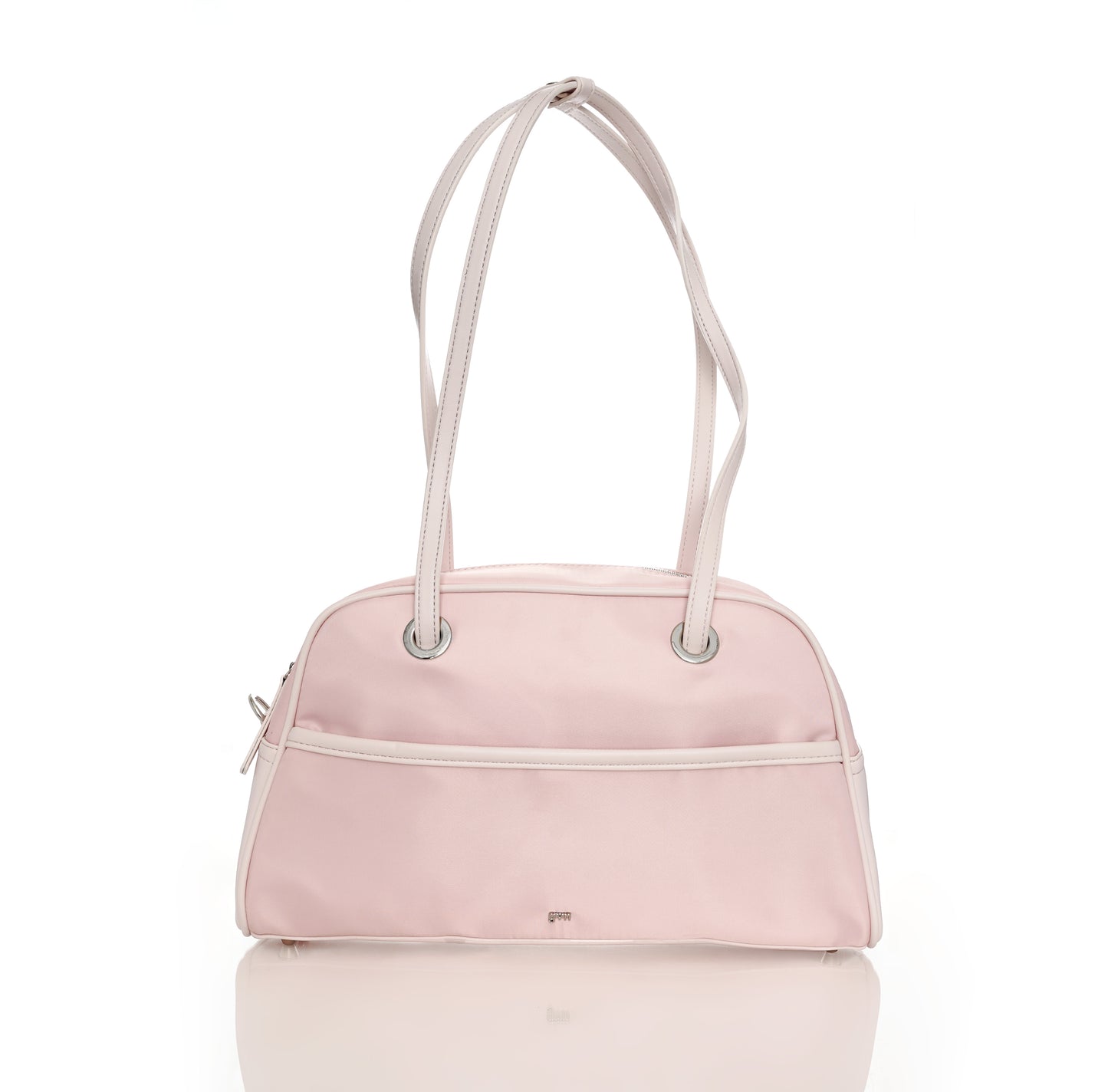 [ON HAND] Medium Nylon Bowler Bag in Petal