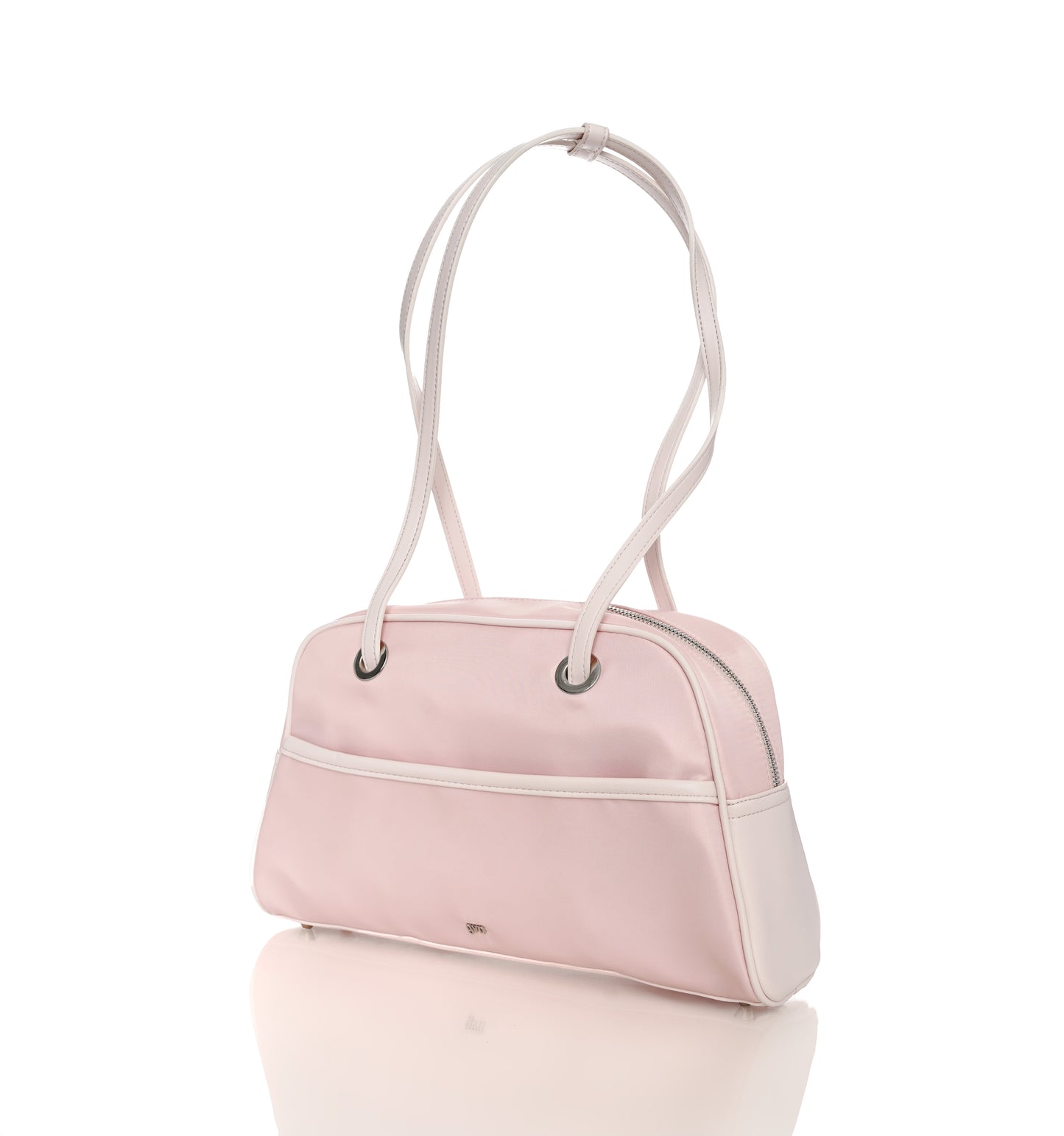 [ON HAND] Medium Nylon Bowler Bag in Petal