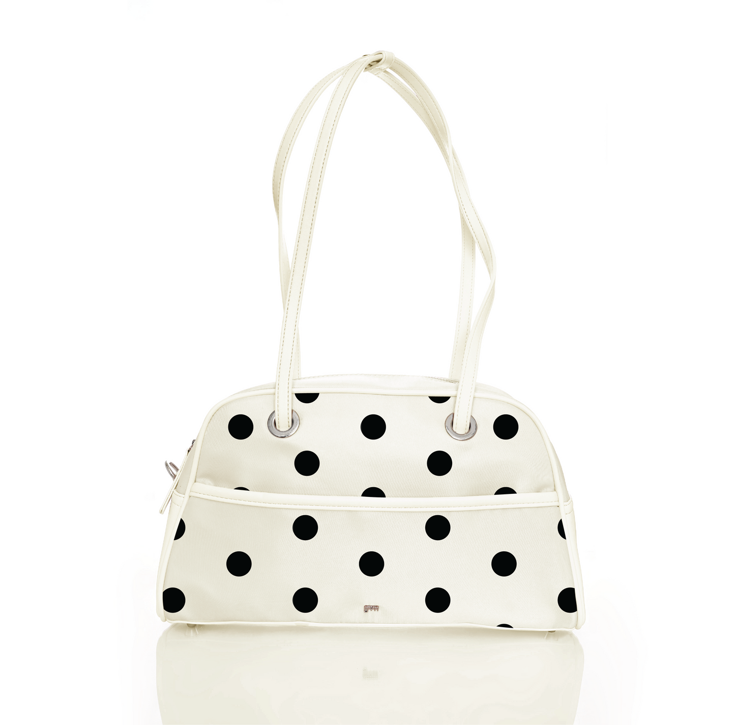 [PRE-ORDER] Medium Nylon Bowler Bag in Polka