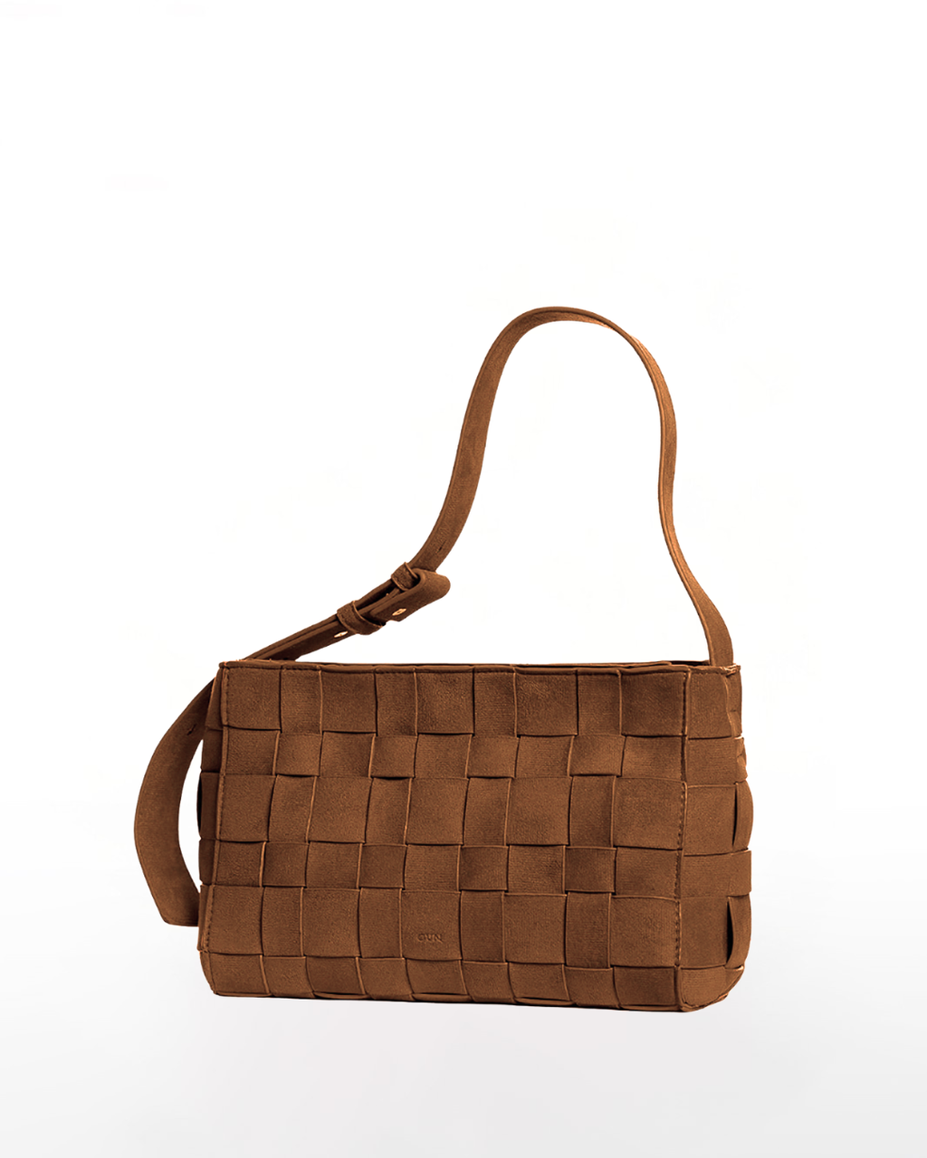 Medium Woven Frame Bag in Suede Biscuit (2.0)
