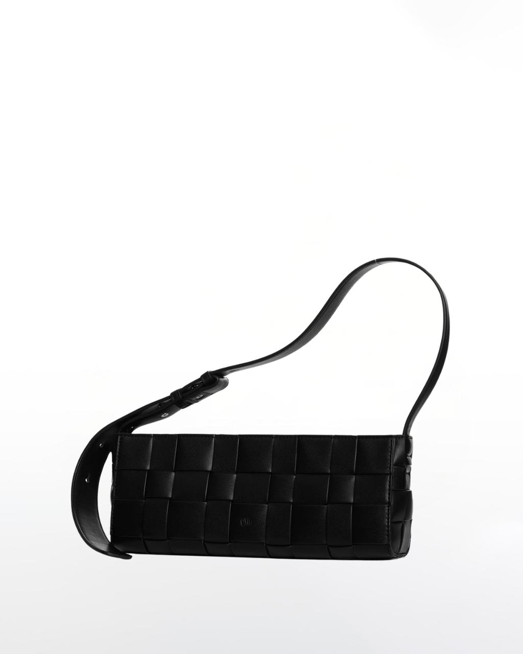 Small Woven Frame Bag in Charcoal (2.0)