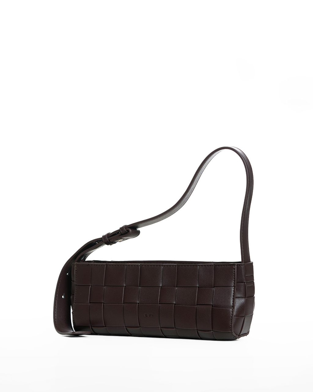 Small Woven Frame Bag in Espresso (2.0)
