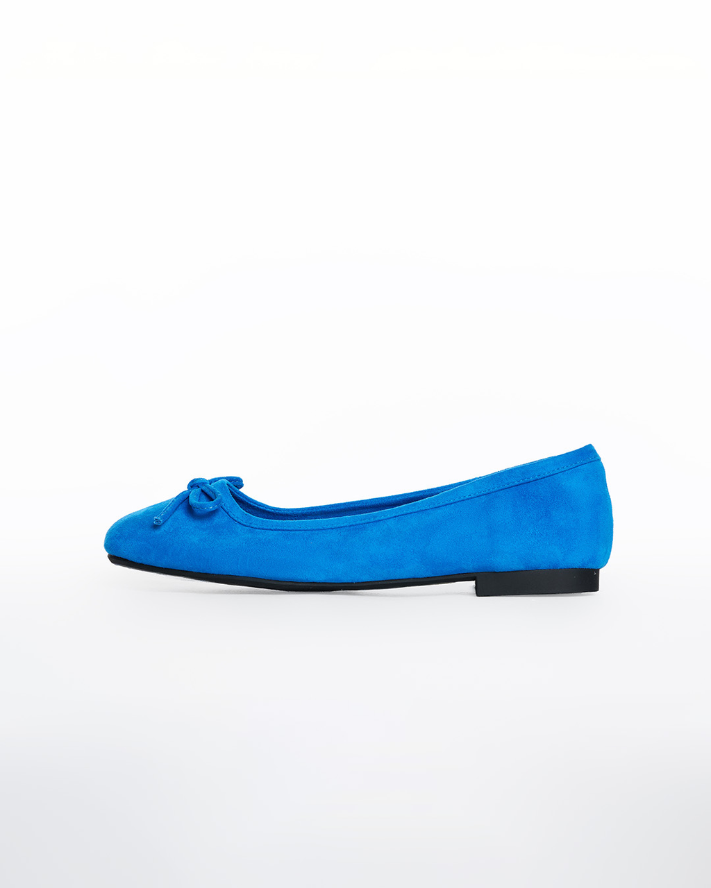 Ballet Flats in Suede Cobalt