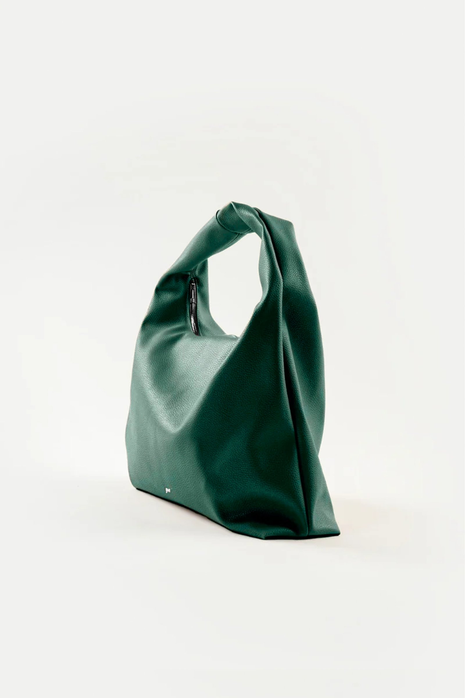 Large Hobo Bag in Pine Green (Light Pebbled)