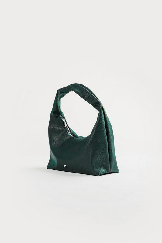 [ON HAND] Medium Hobo Bag in Pine Green (Light Pebbled)