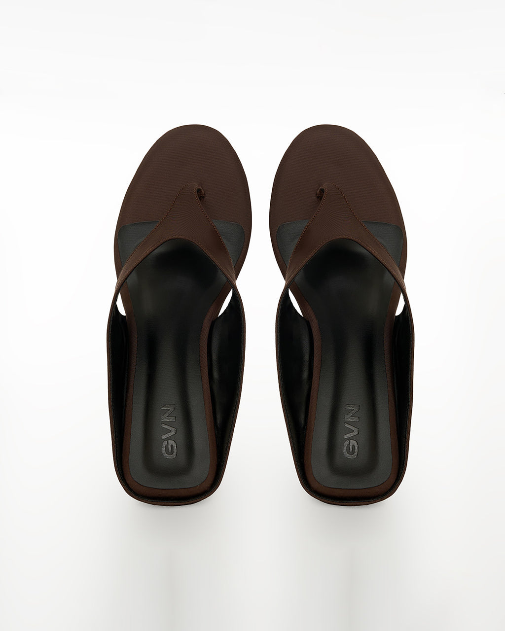 Slip Wedge in Satin Cocoa