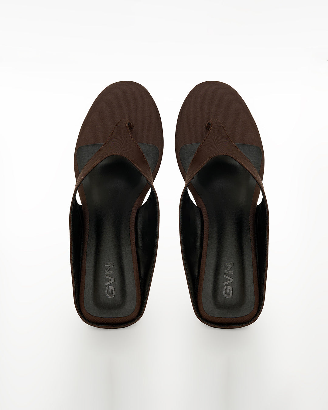 Slip Wedge in Satin Cocoa