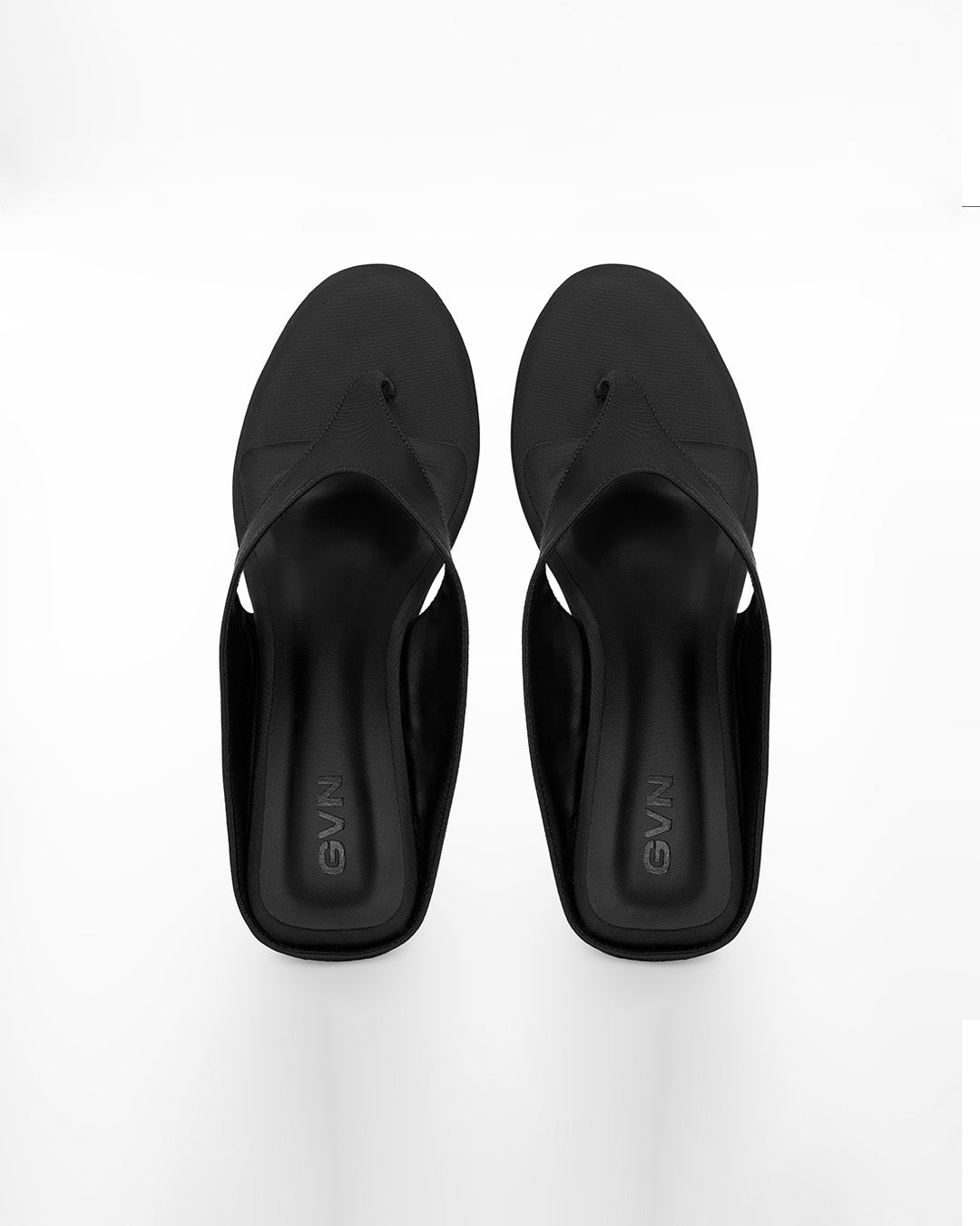 Slip Wedge in Satin Onyx
