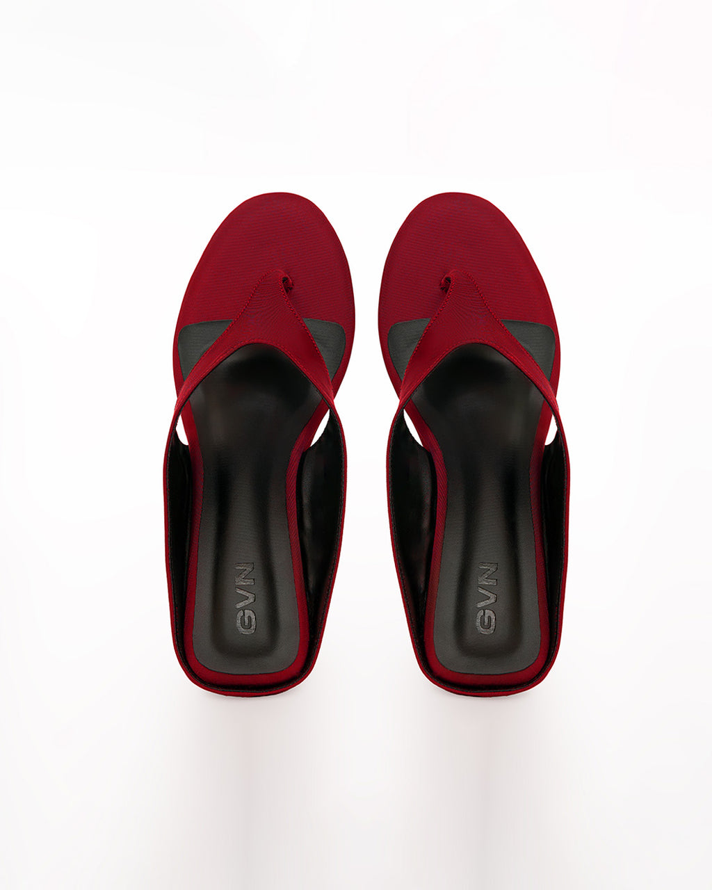 Slip Wedge in Satin Poppy