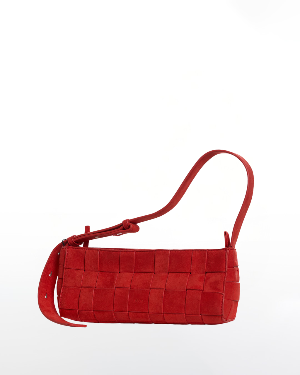 Small Woven Frame Bag in Suede Poppy (2.0)