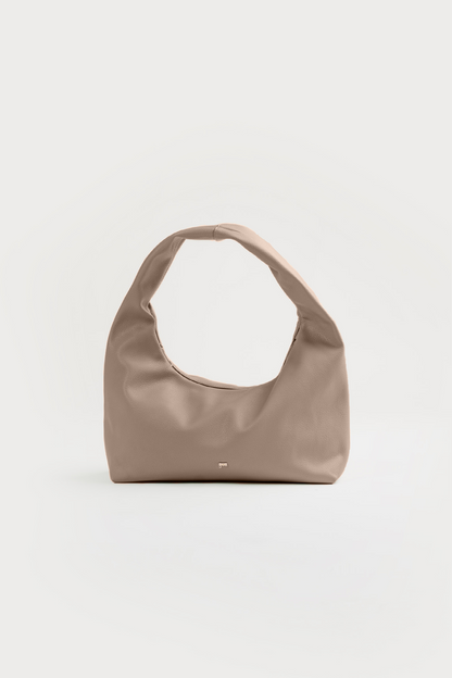 [ON HAND] Medium Hobo Bag in Taupe (Heavy Pebbled)