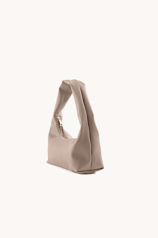 [ON HAND] Small Hobo Bag in Taupe (Heavy Pebbled)